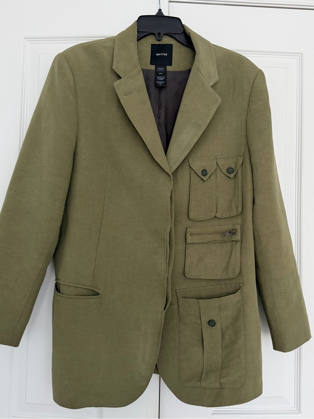 Smythe Women’s Green Oversized Utility Blazer Jacket